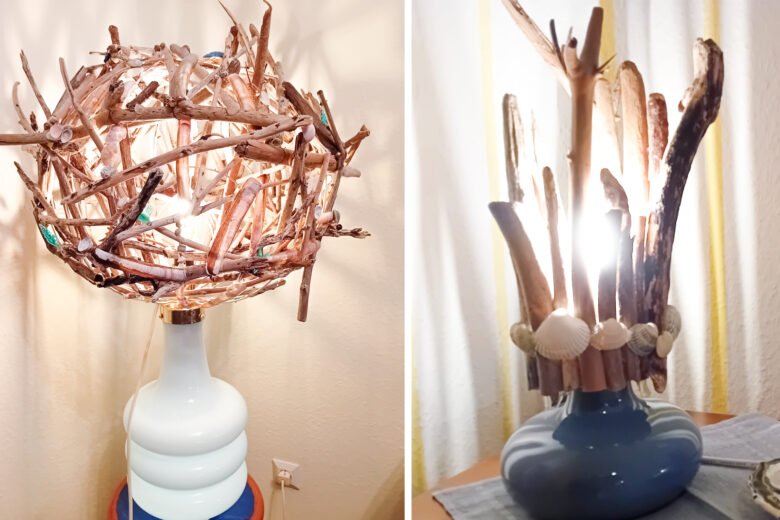 Ferienwohnung Kasper Hoyer - Treibholz Lampe