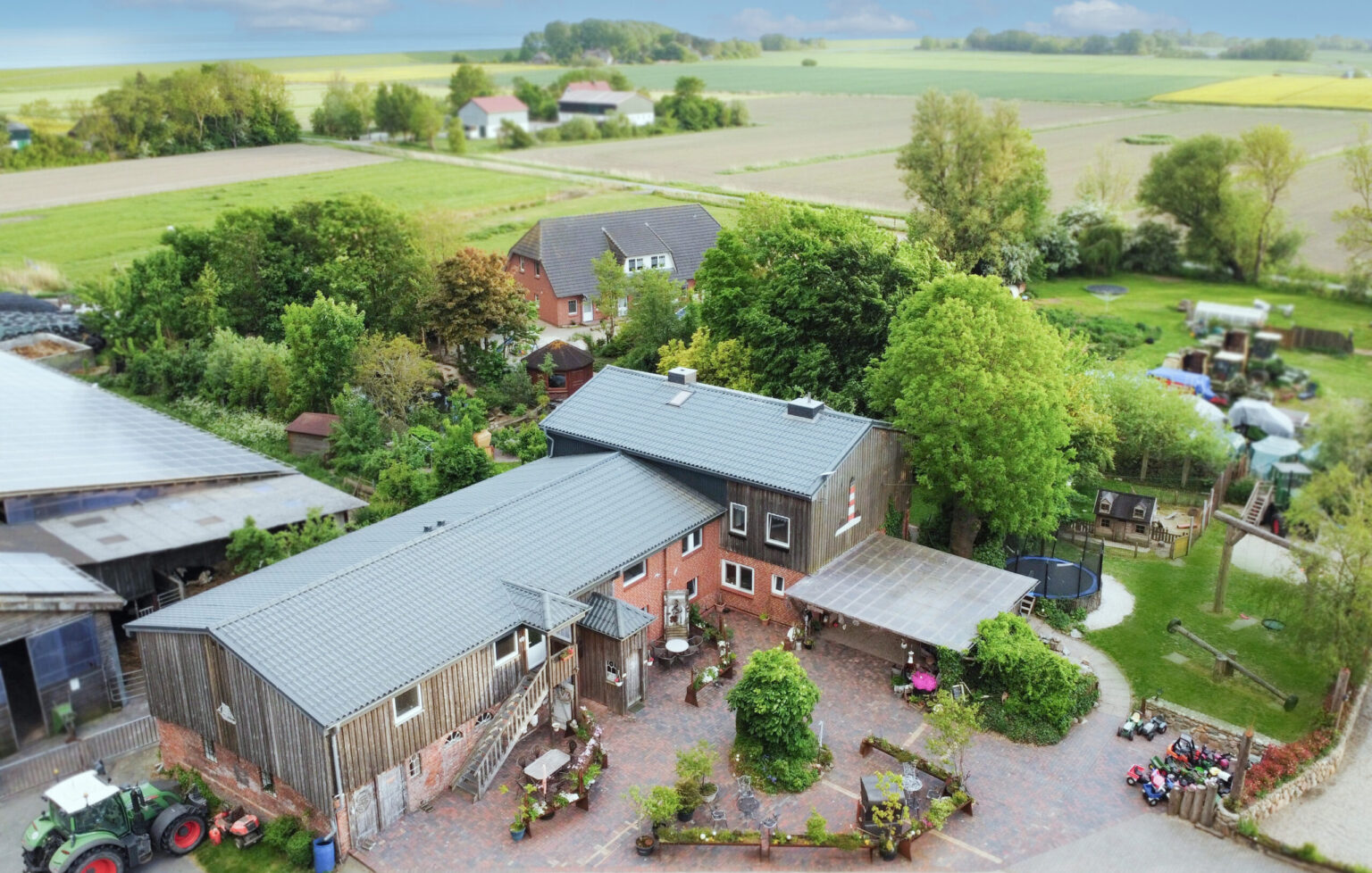Luftaufnahme Ferienhof Landfrieden