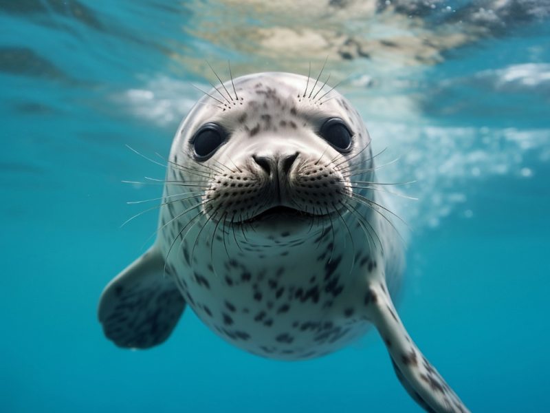 Robbe im Wasser